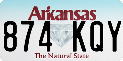 AR license plate 874KQY