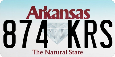 AR license plate 874KRS