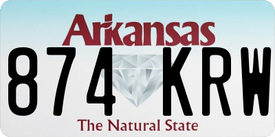 AR license plate 874KRW