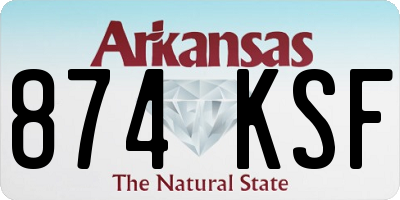 AR license plate 874KSF