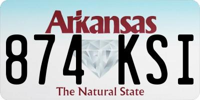 AR license plate 874KSI
