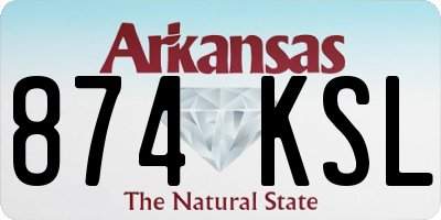 AR license plate 874KSL