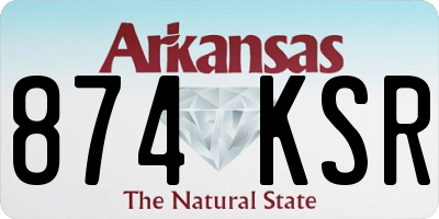 AR license plate 874KSR
