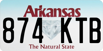 AR license plate 874KTB