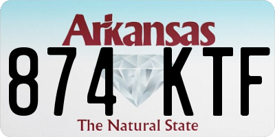 AR license plate 874KTF