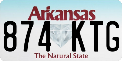 AR license plate 874KTG