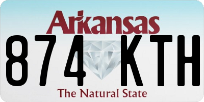 AR license plate 874KTH