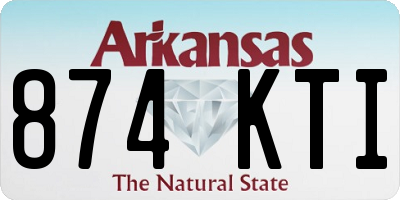 AR license plate 874KTI