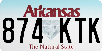 AR license plate 874KTK