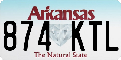 AR license plate 874KTL