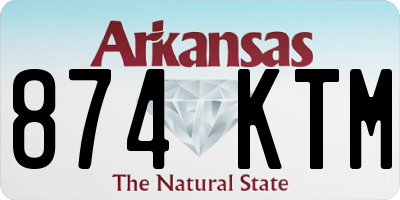 AR license plate 874KTM