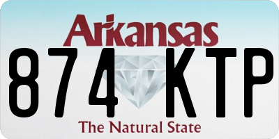 AR license plate 874KTP