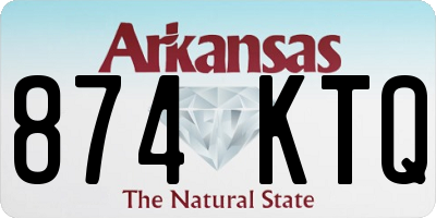 AR license plate 874KTQ