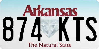AR license plate 874KTS