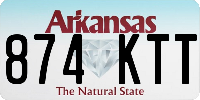 AR license plate 874KTT