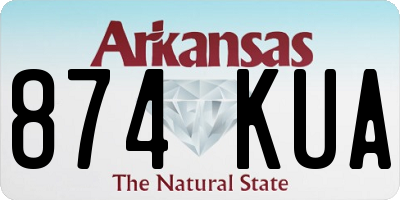 AR license plate 874KUA