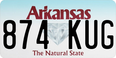 AR license plate 874KUG