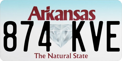 AR license plate 874KVE