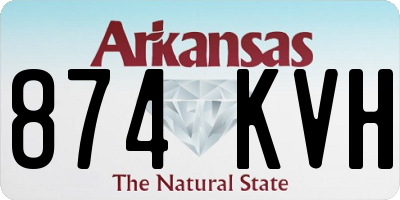 AR license plate 874KVH