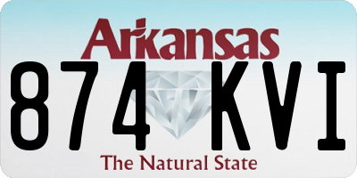 AR license plate 874KVI