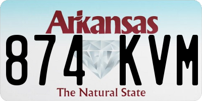 AR license plate 874KVM
