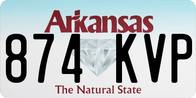 AR license plate 874KVP