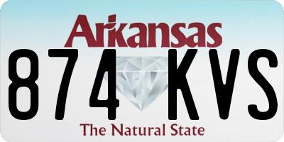 AR license plate 874KVS