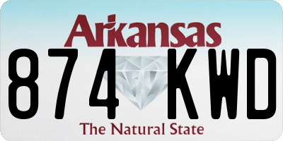 AR license plate 874KWD