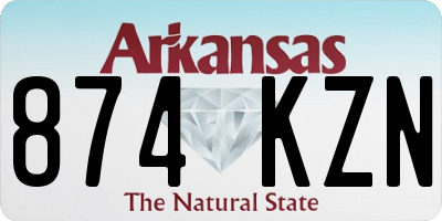 AR license plate 874KZN