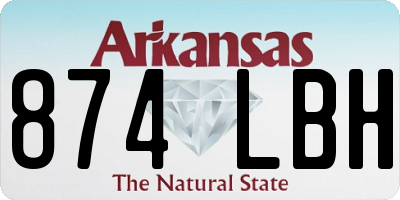 AR license plate 874LBH