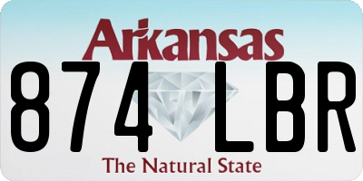 AR license plate 874LBR