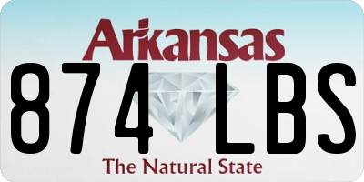 AR license plate 874LBS