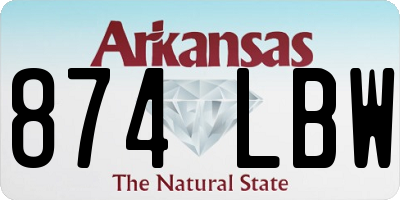 AR license plate 874LBW