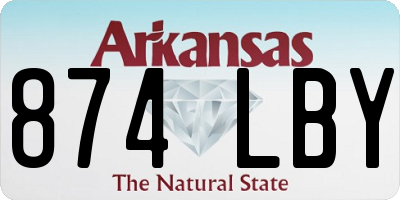 AR license plate 874LBY