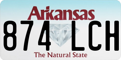 AR license plate 874LCH