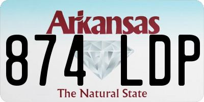 AR license plate 874LDP
