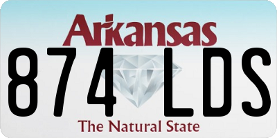 AR license plate 874LDS