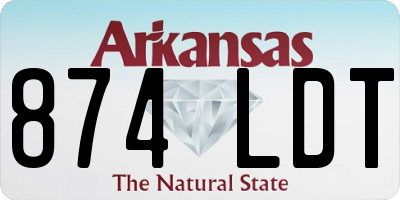 AR license plate 874LDT