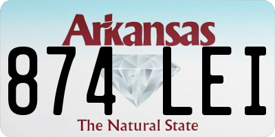 AR license plate 874LEI