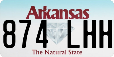 AR license plate 874LHH
