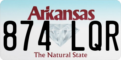 AR license plate 874LQR