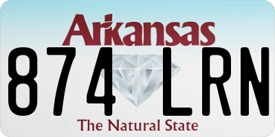 AR license plate 874LRN