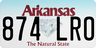 AR license plate 874LRO