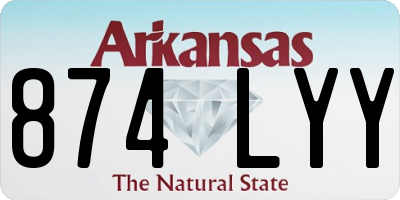 AR license plate 874LYY