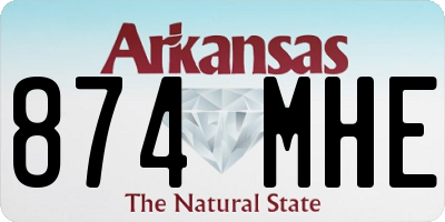AR license plate 874MHE