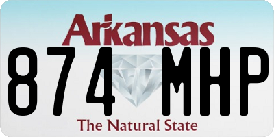 AR license plate 874MHP