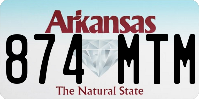 AR license plate 874MTM
