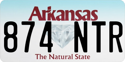 AR license plate 874NTR