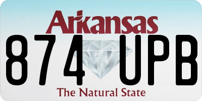 AR license plate 874UPB