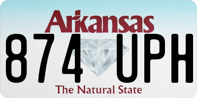AR license plate 874UPH